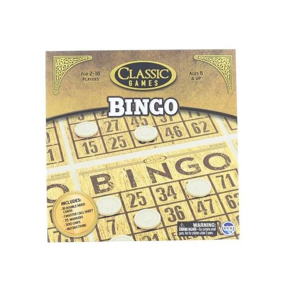 Classic Games Wood Bingo Set - Picture 7 of 8